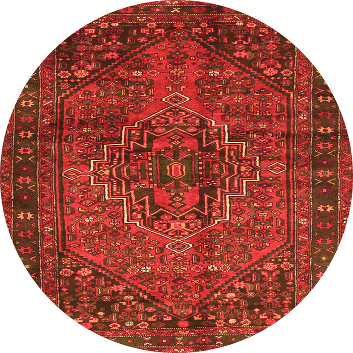 Square Persian Orange Traditional Rug, tr2864org