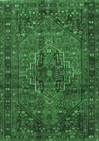 Persian Emerald Green Traditional Rug, tr2864emgrn