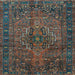 Square Persian Light Blue Traditional Rug, tr2864lblu