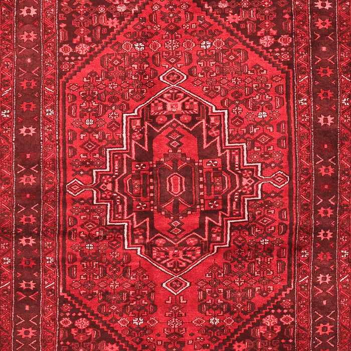 Machine Washable Persian Red Traditional Rug, wshtr2864red