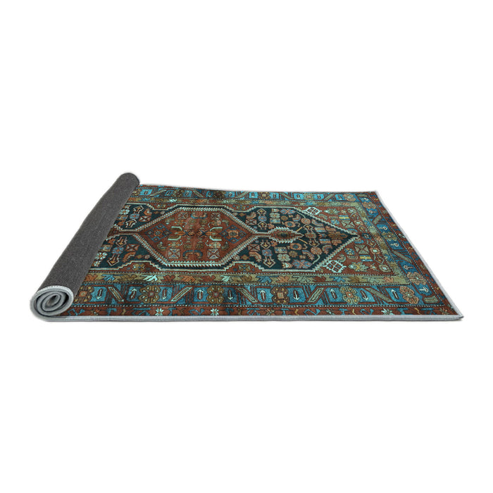 Sideview of Persian Light Blue Traditional Rug, tr2865lblu