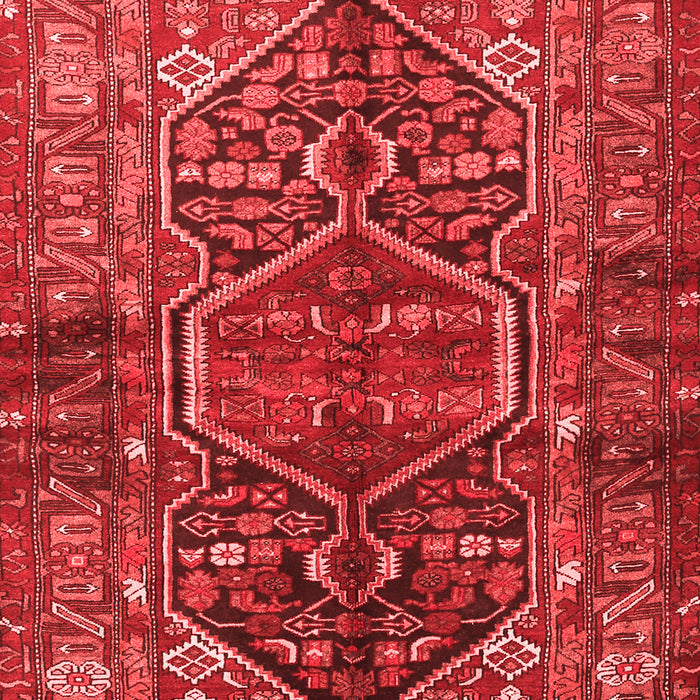 Machine Washable Persian Red Traditional Rug, wshtr2865red