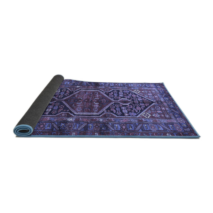 Sideview of Persian Blue Traditional Rug, tr2865blu