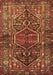 Machine Washable Persian Brown Traditional Rug, wshtr2865brn