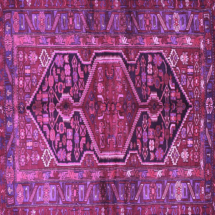 Square Persian Purple Traditional Rug, tr2865pur