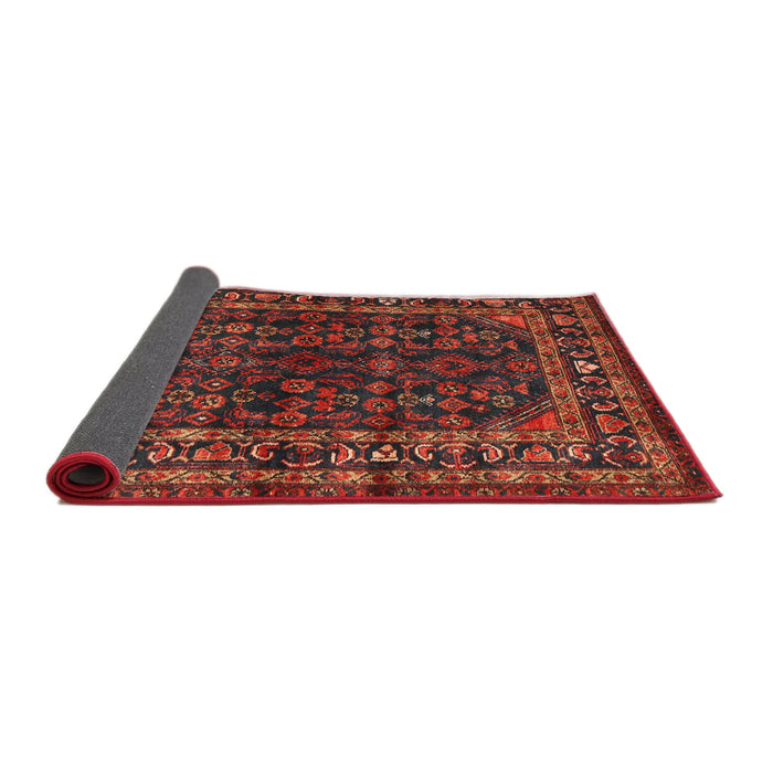 Sideview of Traditional Sienna Brown Persian Rug, tr2866