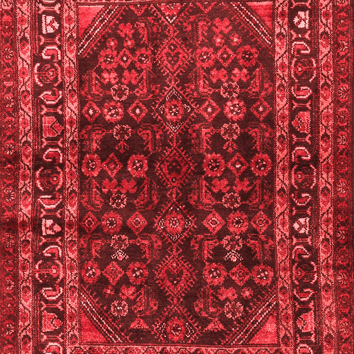 Machine Washable Persian Red Traditional Rug, wshtr2866red