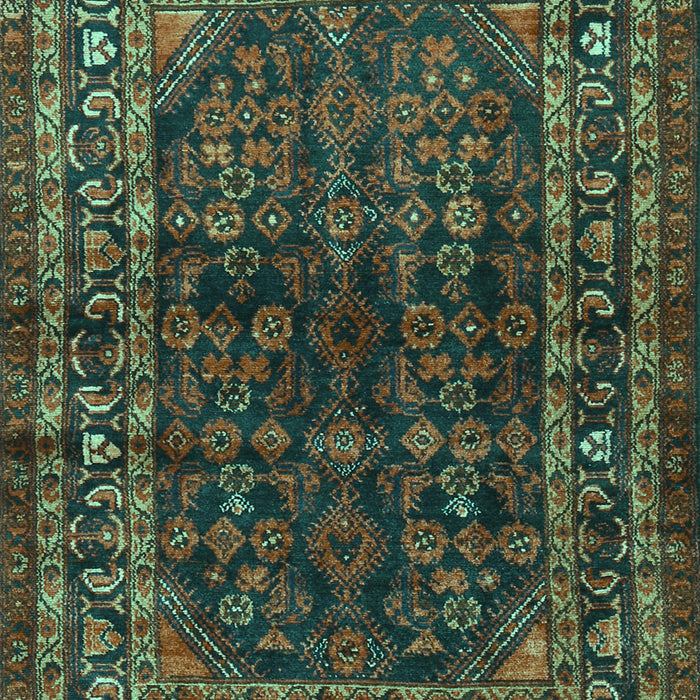 Machine Washable Persian Turquoise Traditional Area Rugs, wshtr2866turq