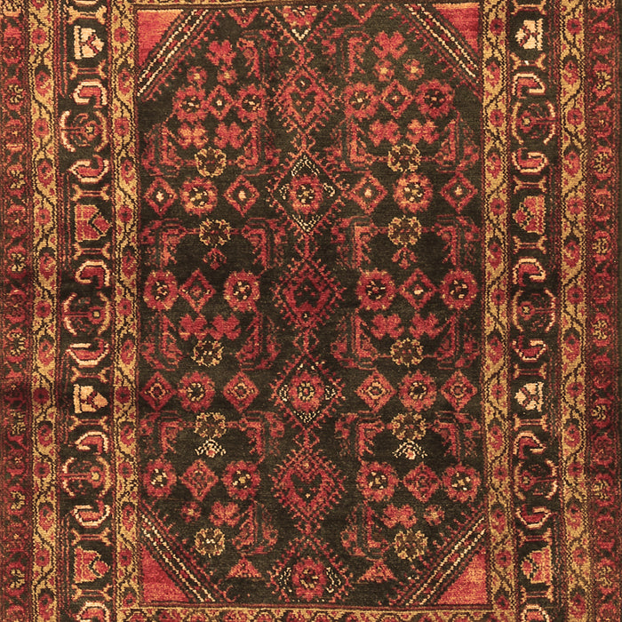 Machine Washable Persian Brown Traditional Rug, wshtr2866brn