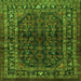 Serging Thickness of Persian Green Traditional Rug, tr2866grn