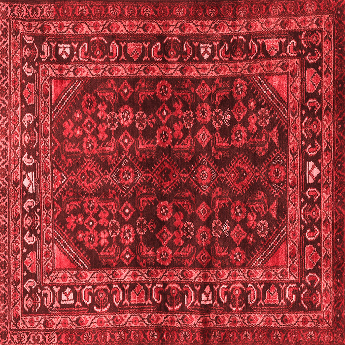 Machine Washable Persian Red Traditional Rug, wshtr2866red