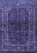 Machine Washable Persian Blue Traditional Rug, wshtr2866blu