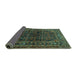 Sideview of Persian Turquoise Traditional Rug, tr2866turq