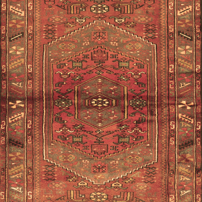 Machine Washable Persian Brown Traditional Rug, wshtr2867brn