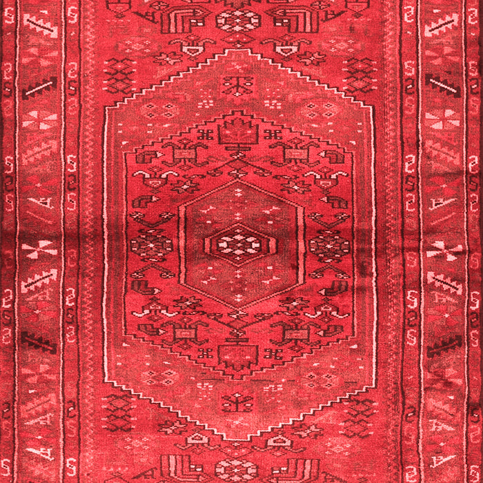 Machine Washable Persian Red Traditional Rug, wshtr2867red