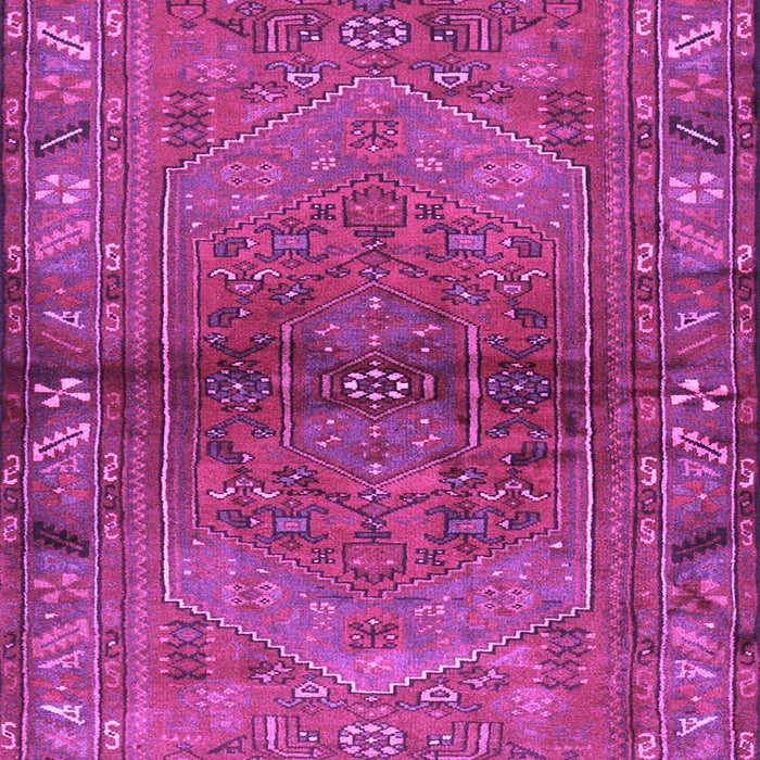 Machine Washable Persian Purple Traditional Area Rugs, wshtr2867pur
