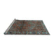 Sideview of Machine Washable Persian Light Blue Traditional Rug, wshtr2867lblu