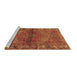 Sideview of Machine Washable Persian Brown Traditional Rug, wshtr2867brn