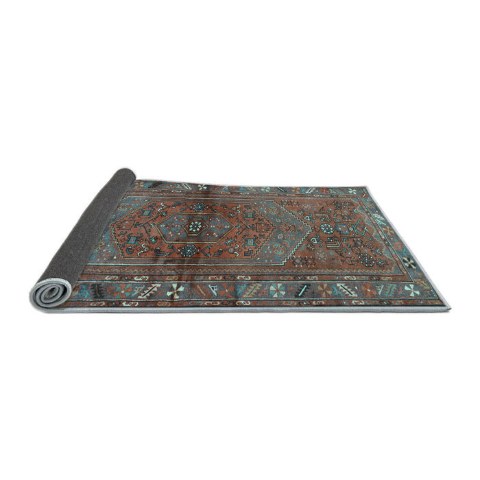 Sideview of Persian Light Blue Traditional Rug, tr2867lblu