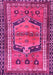 Machine Washable Persian Pink Traditional Rug, wshtr2868pnk