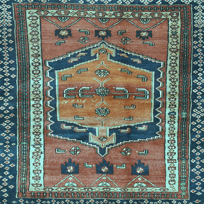Square Persian Light Blue Traditional Rug, tr2868lblu