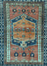 Machine Washable Persian Light Blue Traditional Rug, wshtr2868lblu