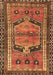 Machine Washable Persian Brown Traditional Rug, wshtr2868brn