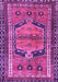 Machine Washable Persian Purple Traditional Area Rugs, wshtr2868pur