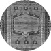 Square Persian Gray Traditional Rug, tr2868gry