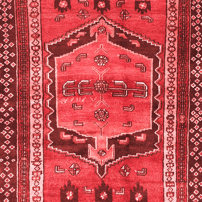 Machine Washable Persian Red Traditional Rug, wshtr2868red