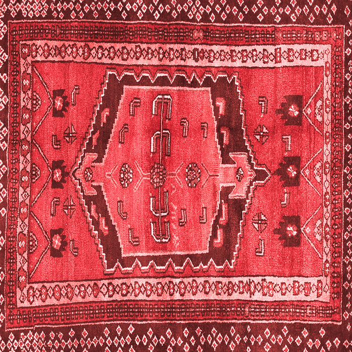 Machine Washable Persian Red Traditional Rug, wshtr2868red