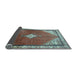 Sideview of Medallion Light Blue Traditional Rug, tr2869lblu