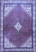 Medallion Blue Traditional Rug, tr2869blu