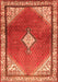 Medallion Orange Traditional Rug, tr2869org