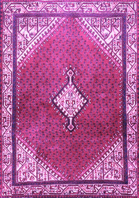 Medallion Purple Traditional Rug, tr2869pur