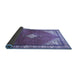 Sideview of Medallion Blue Traditional Rug, tr2869blu