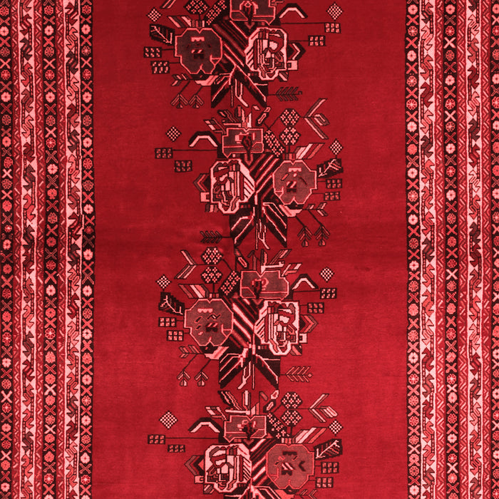 Machine Washable Persian Red Traditional Rug, wshtr286red
