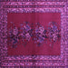 Square Persian Purple Traditional Rug, tr286pur