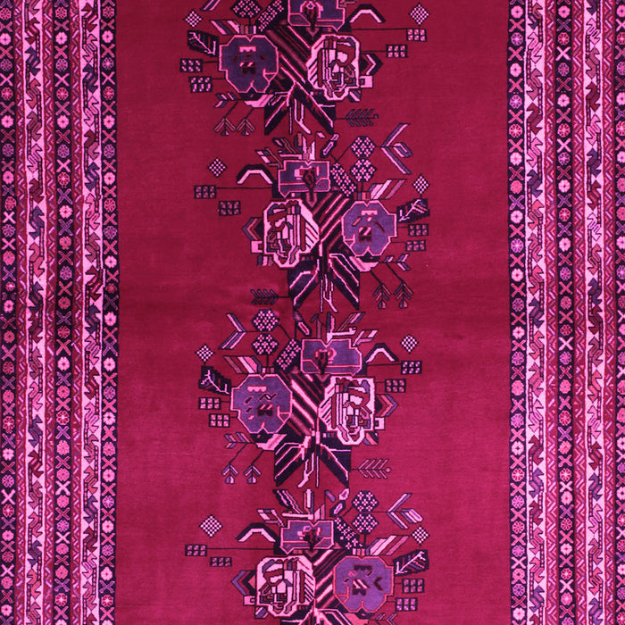 Machine Washable Persian Pink Traditional Rug, wshtr286pnk