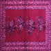 Square Persian Pink Traditional Rug, tr286pnk