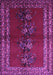 Machine Washable Persian Purple Traditional Area Rugs, wshtr286pur