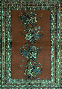 Persian Turquoise Traditional Rug, tr286turq