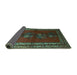 Sideview of Persian Turquoise Traditional Rug, tr286turq