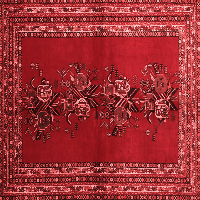 Machine Washable Persian Red Traditional Rug, wshtr286red