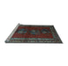 Sideview of Machine Washable Persian Light Blue Traditional Rug, wshtr286lblu