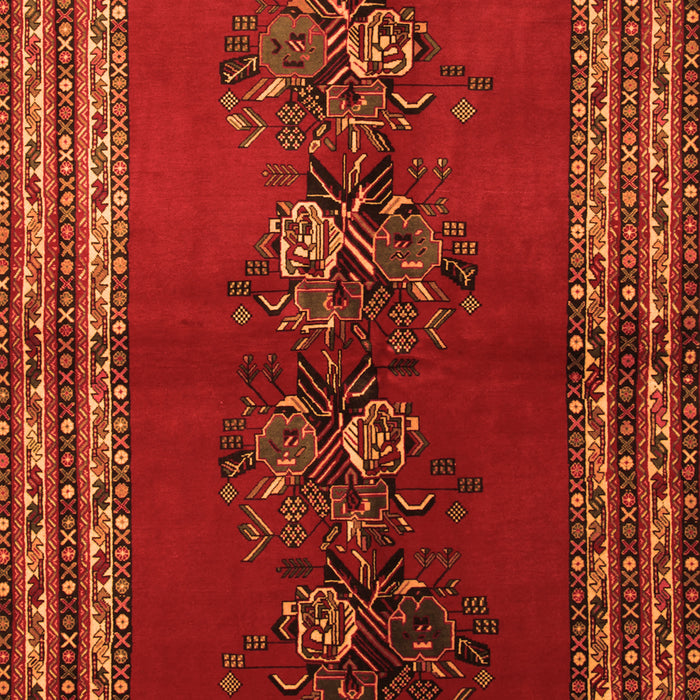 Serging Thickness of Machine Washable Persian Orange Traditional Area Rugs, wshtr286org