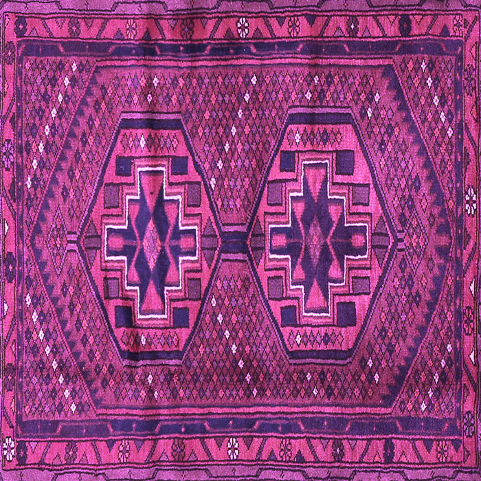 Square Machine Washable Persian Purple Traditional Area Rugs, wshtr2870pur