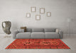 Machine Washable Persian Orange Traditional Area Rugs in a Living Room, wshtr2870org