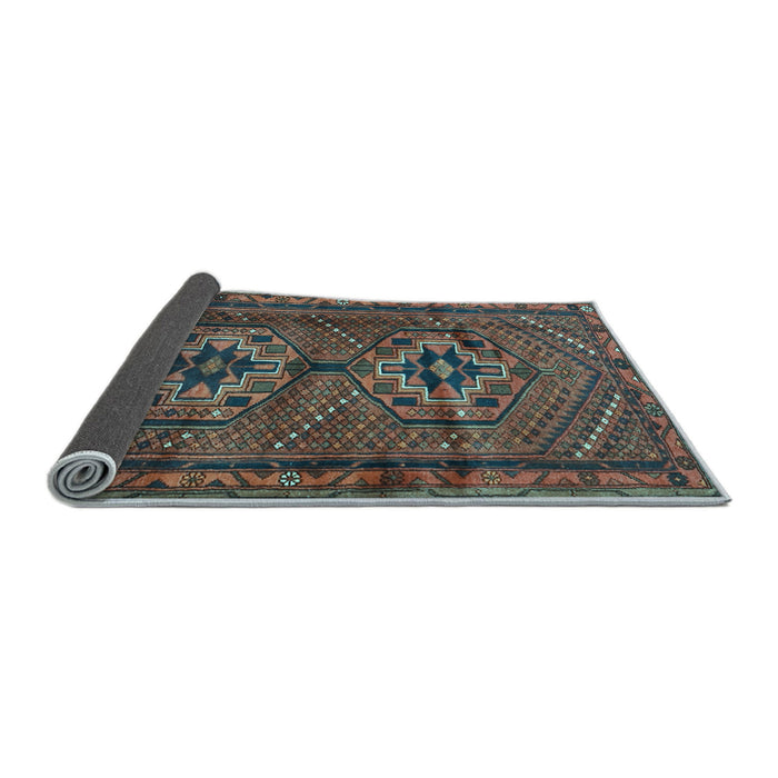 Sideview of Persian Light Blue Traditional Rug, tr2870lblu