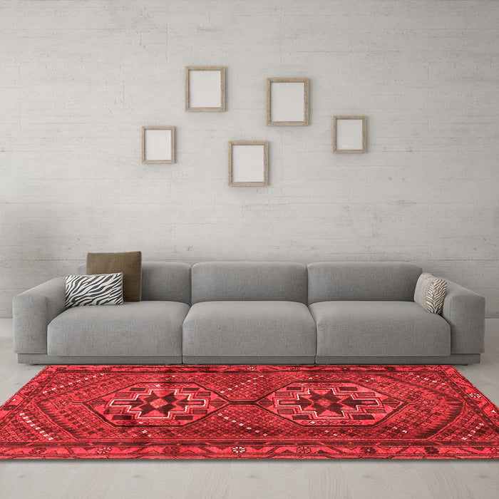 Traditional Red Washable Rugs